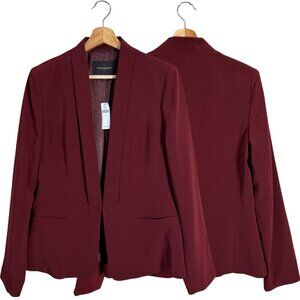 Banana Republic Tuxedo Soft Blazer Women's 10 Black Rose Career Professional NWT